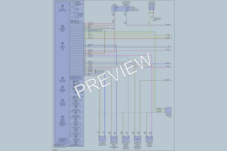 2012 Audi A3 Instrument Cluster wiring diagram preview