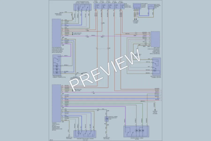2012 Audi A3 Power Door Locks wiring diagram preview