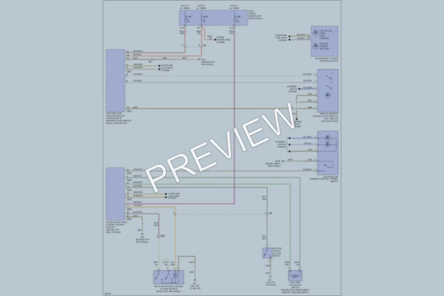 2012 Audi A3 Trunk Tailgate Fuel Door wiring diagram preview
