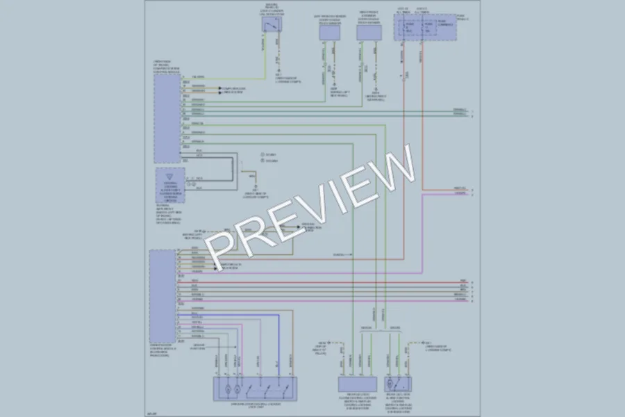 2012 Audi A4 Power Door Locks wiring diagram preview