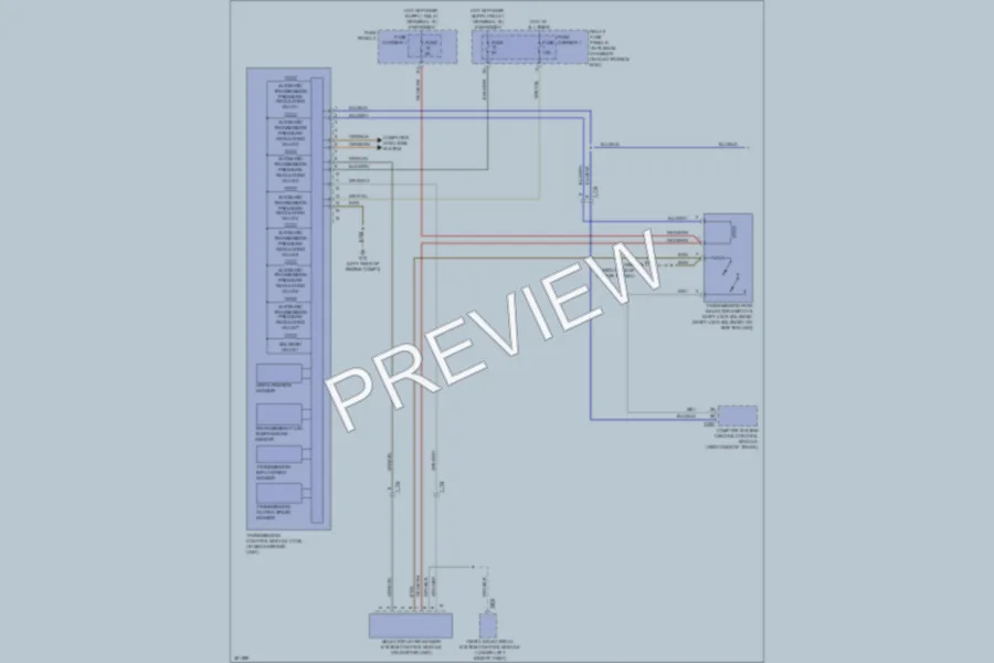 2012 Audi A4 Transmission wiring diagram preview