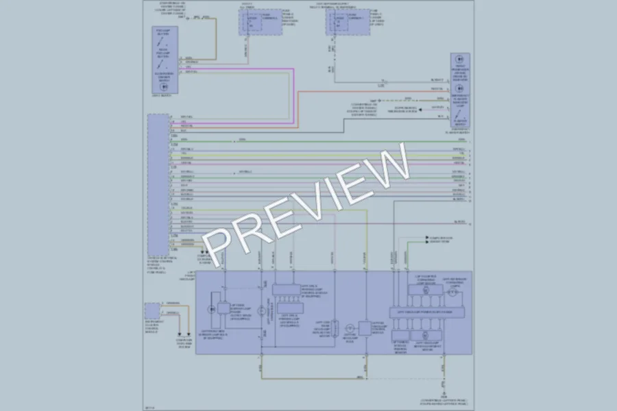 2012 Audi A5 Headlights wiring diagram preview