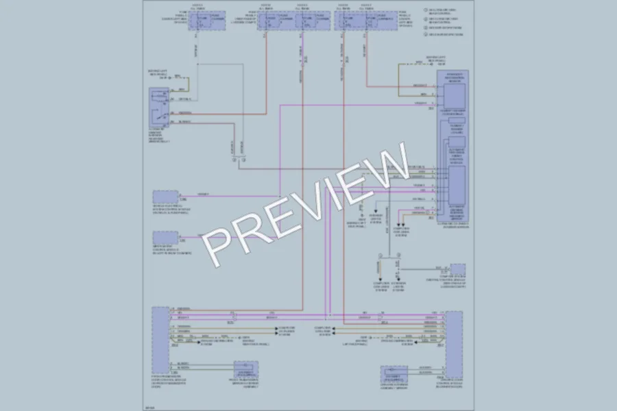 2012 Audi A5 Power Mirrors wiring diagram preview