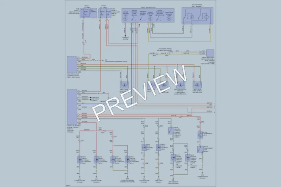 2012 Audi A6 Interior Lights wiring diagram preview