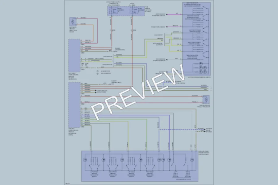 2012 Audi A6 Power Windows wiring diagram preview