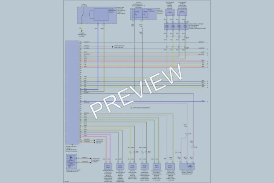 2012 Audi A6 Supplemental Restraints wiring diagram preview