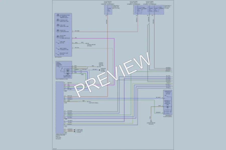 2012 Audi A7 Headlights wiring diagram preview