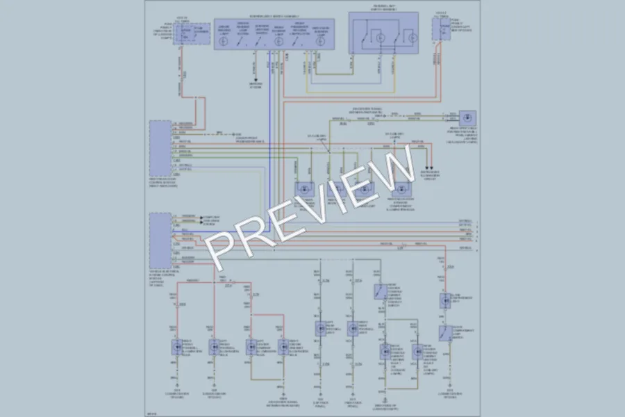 2012 Audi A7 Interior Lights wiring diagram preview