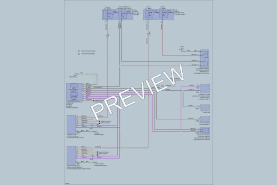 2012 Audi A7 Power Mirrors wiring diagram preview