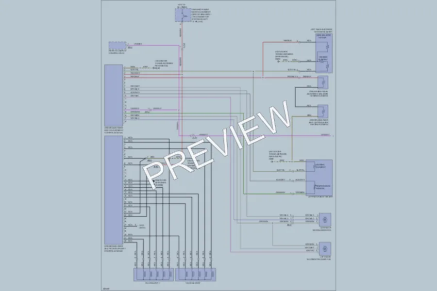 2012 Audi A7 Power Seats wiring diagram preview