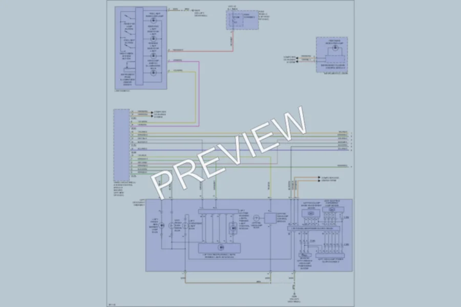 2012 Audi A8 Headlights wiring diagram preview