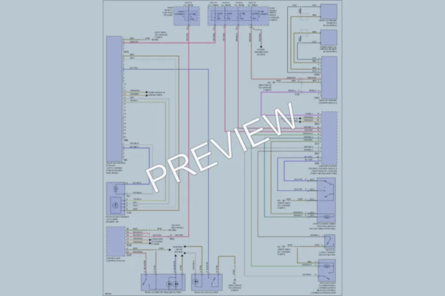 2012 Audi A8 Trunk Tailgate Fuel Door wiring diagram preview