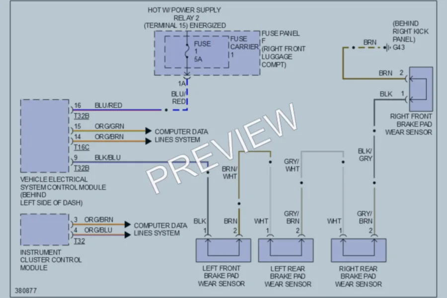 2012 Audi A8 Warning Systems wiring diagram preview