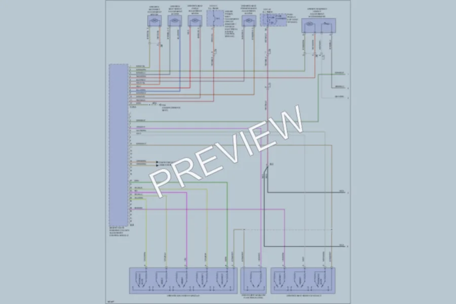 2012 Audi A8L Memory Systems wiring diagram preview
