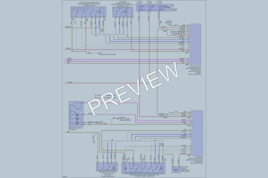 2012 Audi A8L Power Door Locks wiring diagram preview