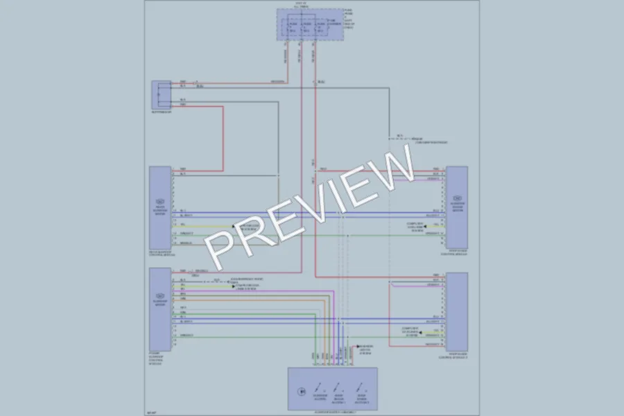2012 Audi A8L Power Top Sunroof wiring diagram preview