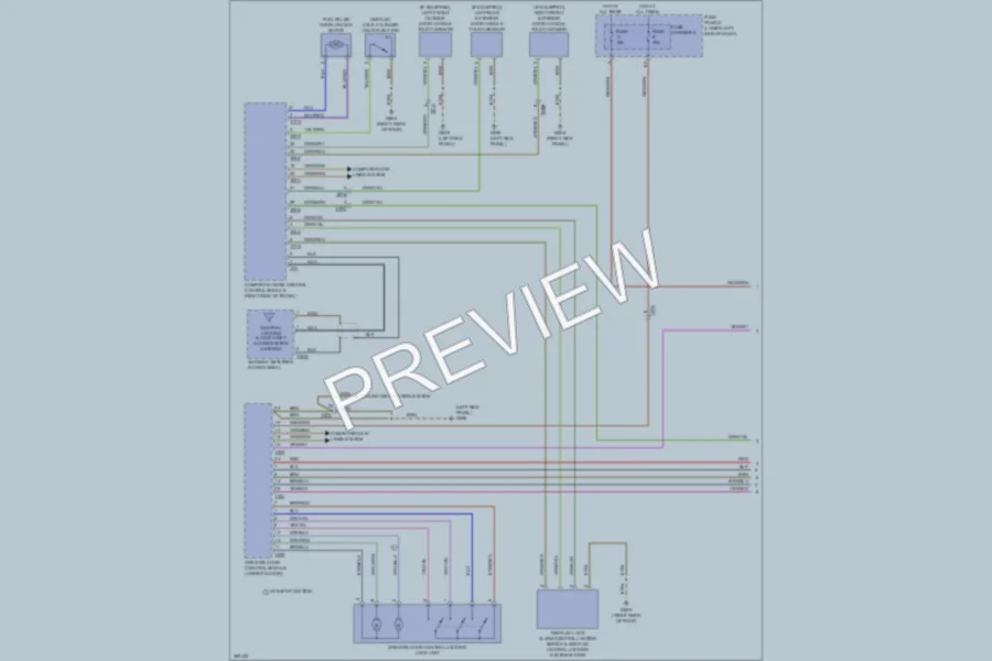 2012 Audi Q5 Power Door Locks wiring diagram preview