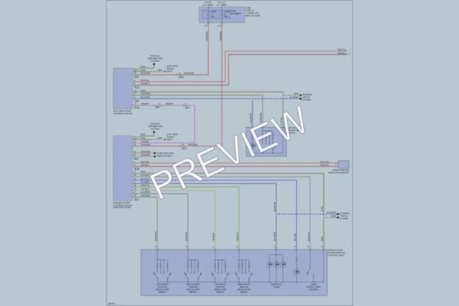 2012 Audi Q5 Power Windows wiring diagram preview