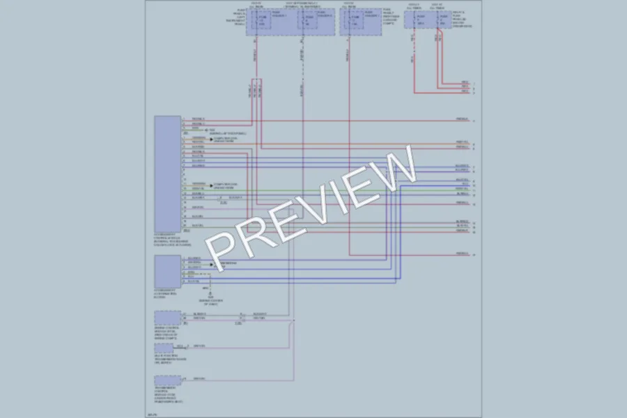 2012 Audi Q7 Anti Theft wiring diagram preview