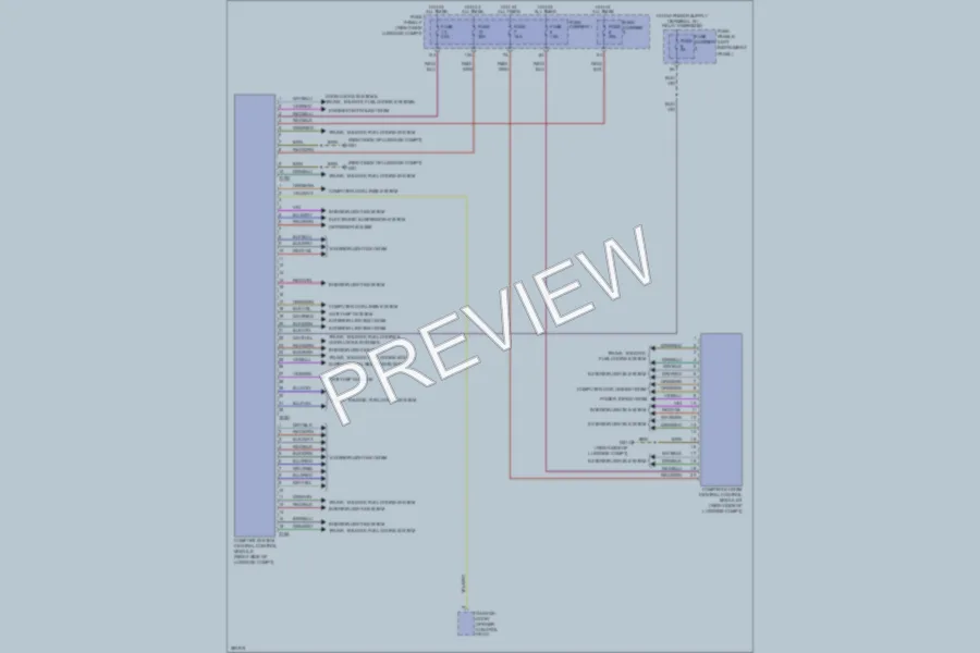 2012 Audi Q7 Body Control Modules wiring diagram preview