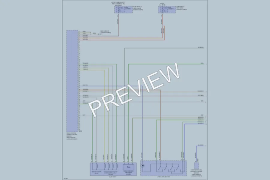 2012 Audi Q7 Electronic Suspension wiring diagram preview