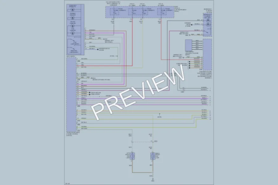 2012 Audi Q7 Headlights wiring diagram preview