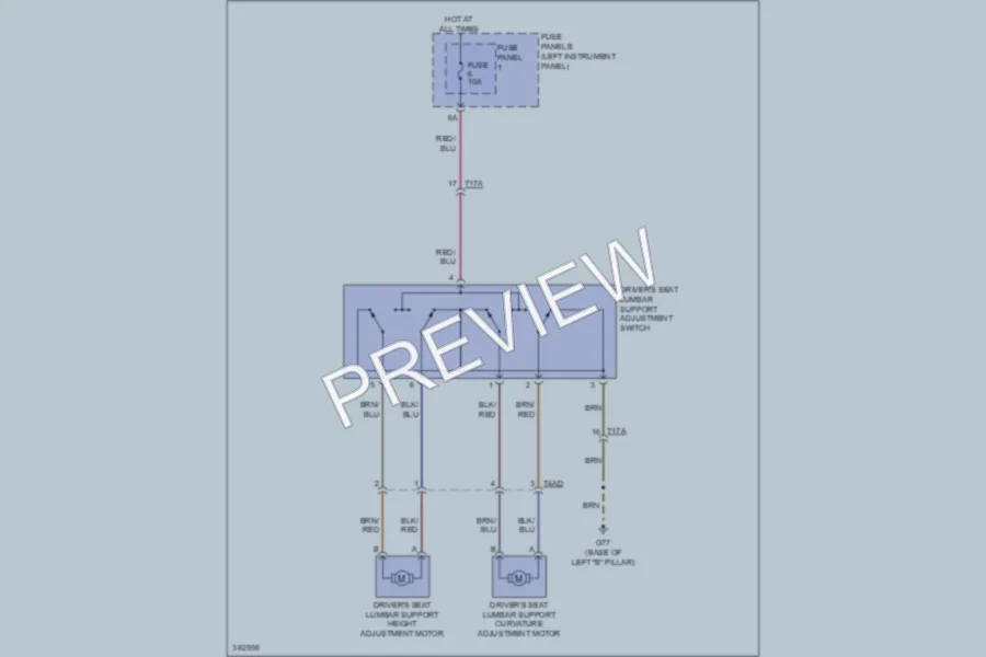 2012 Audi Q7 Power Seats wiring diagram preview