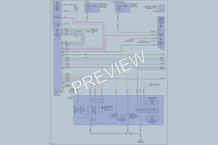 2012 Audi S4 Headlights wiring diagram preview