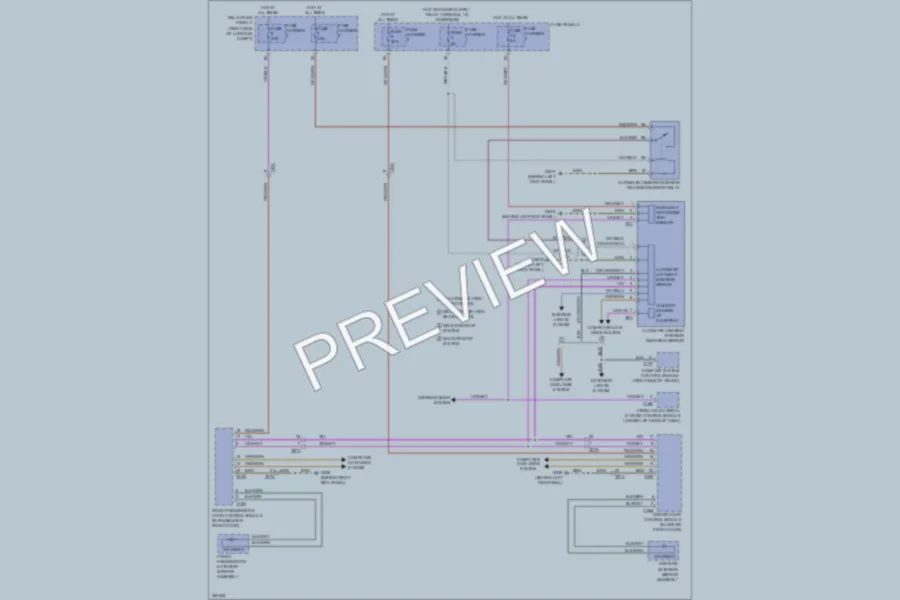 2012 Audi S4 Power Mirrors wiring diagram preview