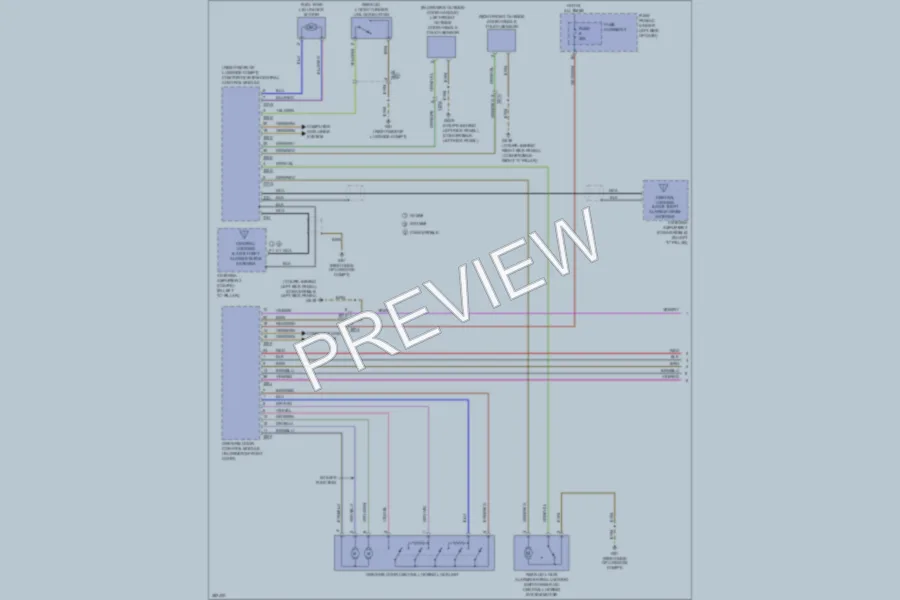 2012 Audi S5 Power Door Locks wiring diagram preview