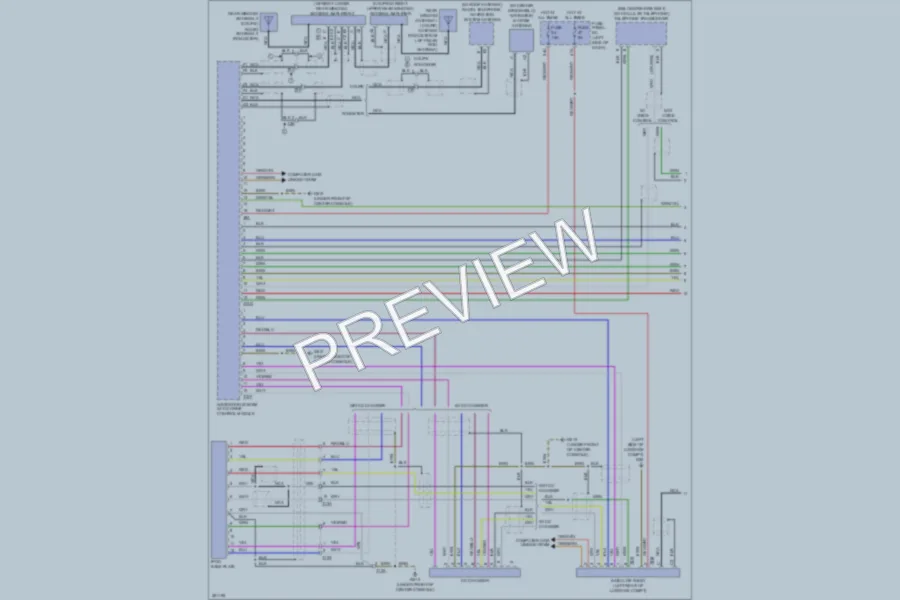 2012 Audi TT Navigation wiring diagram preview
