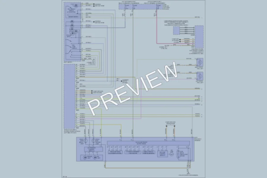 2012 Audi TTS Headlights wiring diagram preview