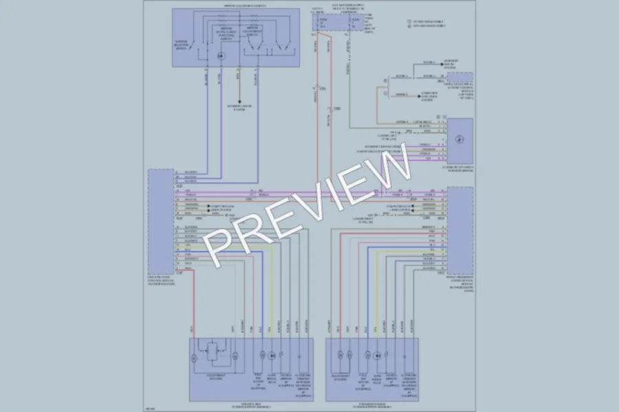 2012 Audi TTS Power Mirrors wiring diagram preview