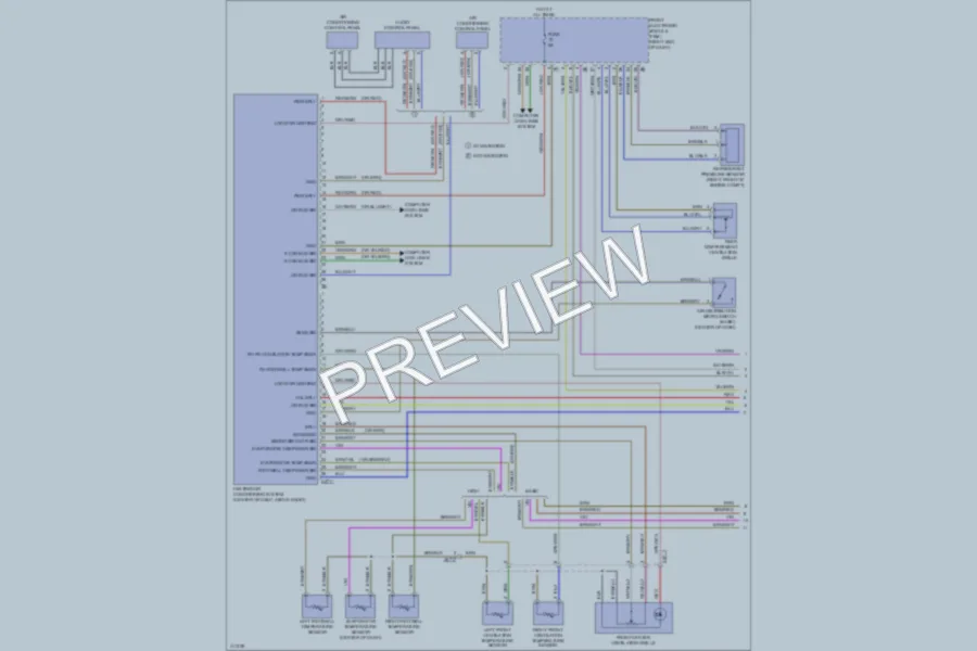 2012 BMW 320i Air Conditioning wiring diagram preview