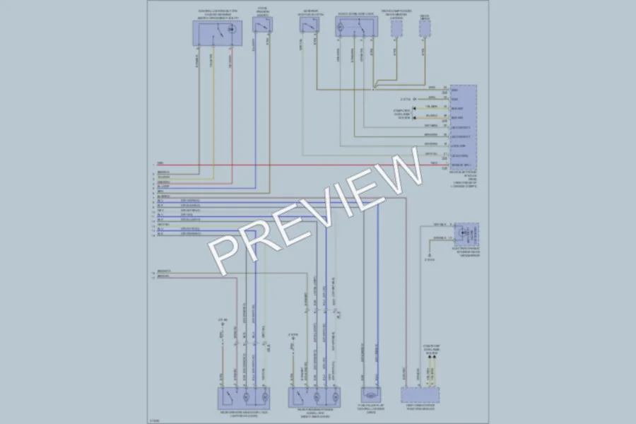 2012 BMW 320i Anti Theft wiring diagram preview