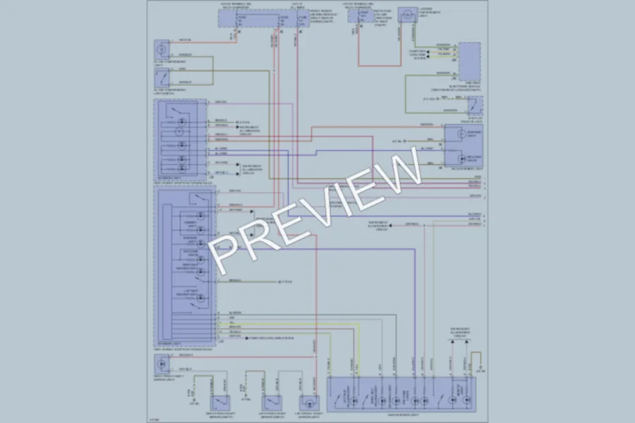 2012 BMW 320i Interior Lights wiring diagram preview