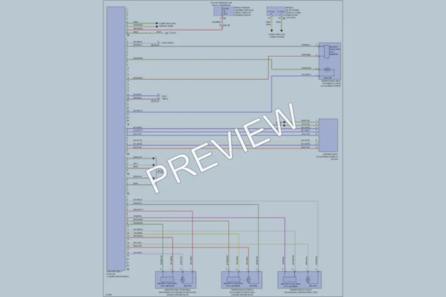 2012 BMW 320i Memory Systems wiring diagram preview