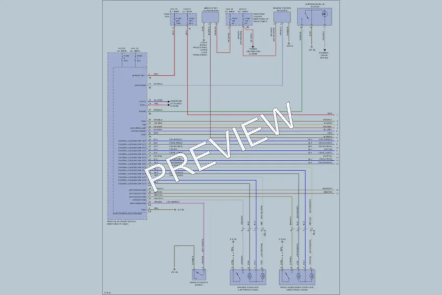 2012 BMW 320i Power Door Locks wiring diagram preview