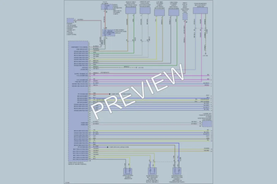 2012 BMW 320i Supplemental Restraints wiring diagram preview