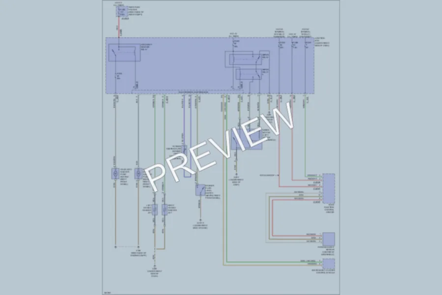 2012 BMW 328i Wiper Washer wiring diagram preview