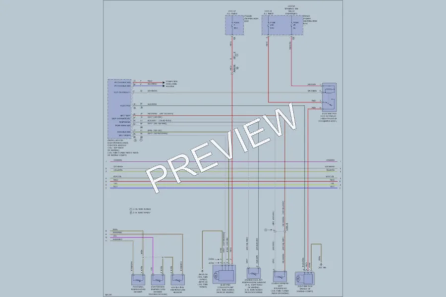 2012 BMW 335i Air Conditioning wiring diagram preview