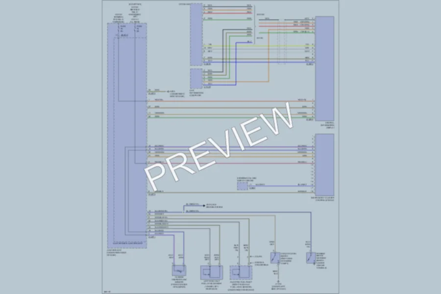 2012 BMW 335i Instrument Cluster wiring diagram preview