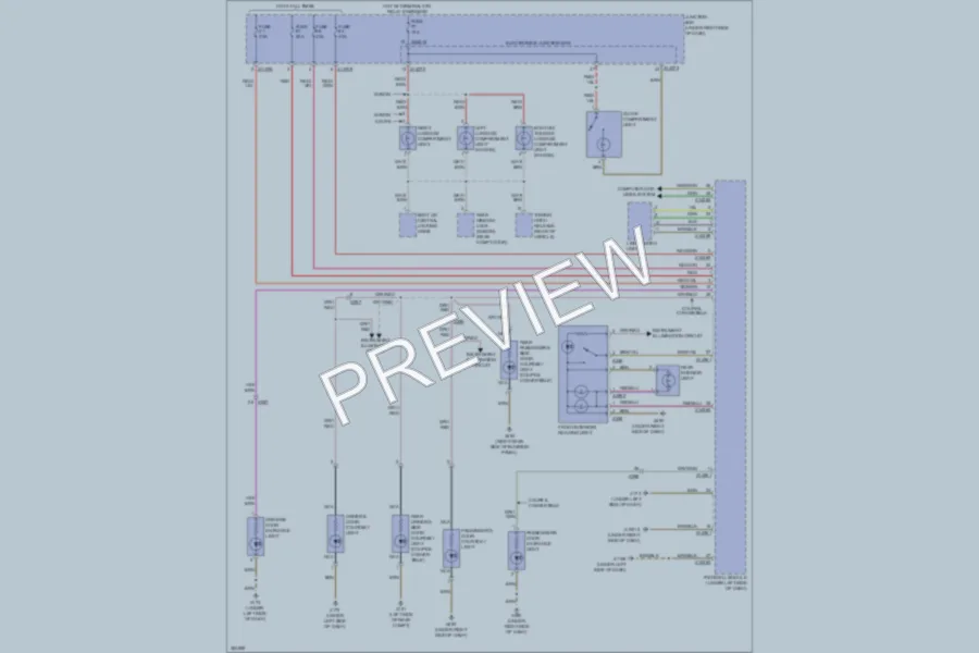 2012 BMW 335i Interior Lights wiring diagram preview