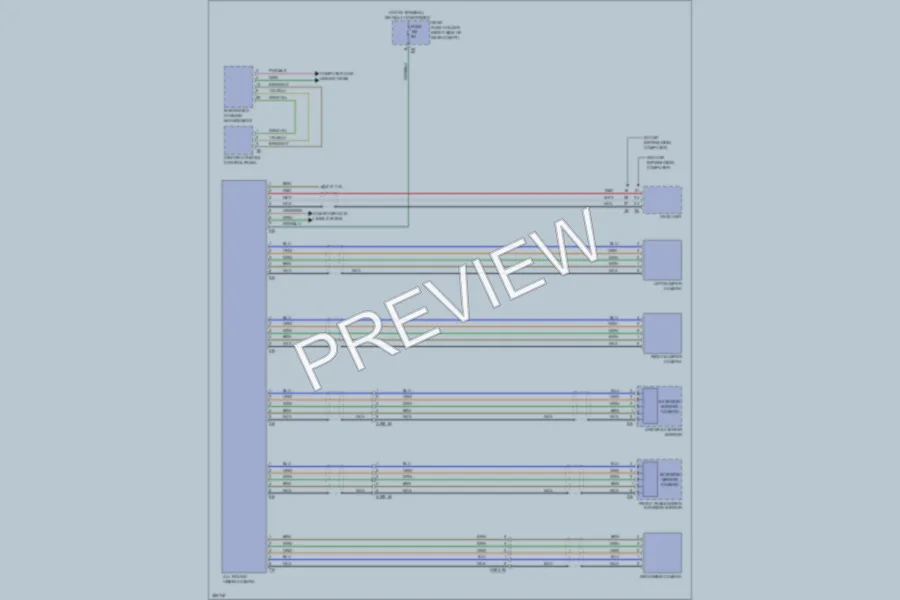 2012 BMW 335i Navigation wiring diagram preview