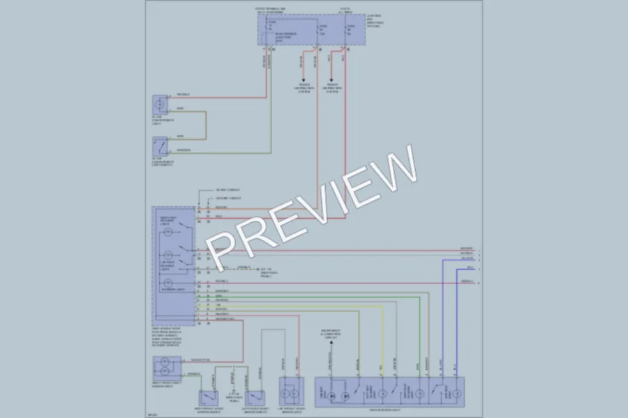 2012 BMW 528i Interior Lights wiring diagram preview
