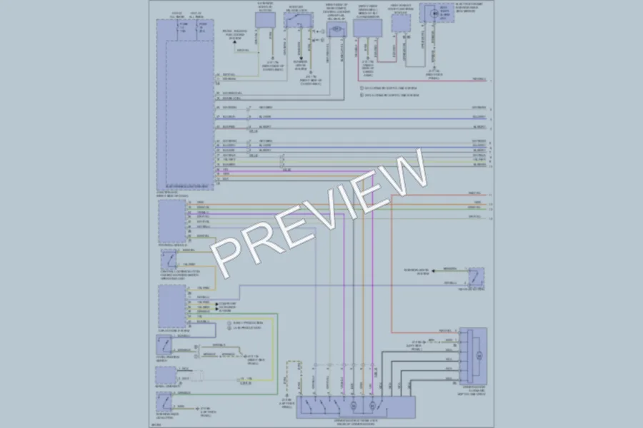 2012 BMW 535i Power Door Locks wiring diagram preview