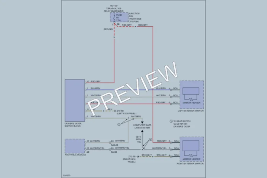 2012 BMW 535iGranTurismo Defoggers wiring diagram preview