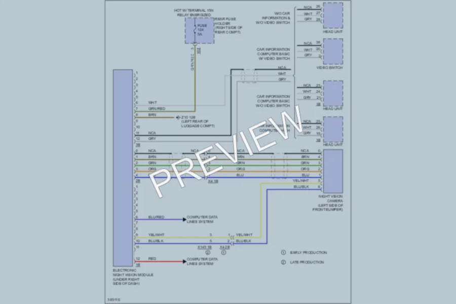 2012 BMW 535iGranTurismo Instrument Cluster wiring diagram preview