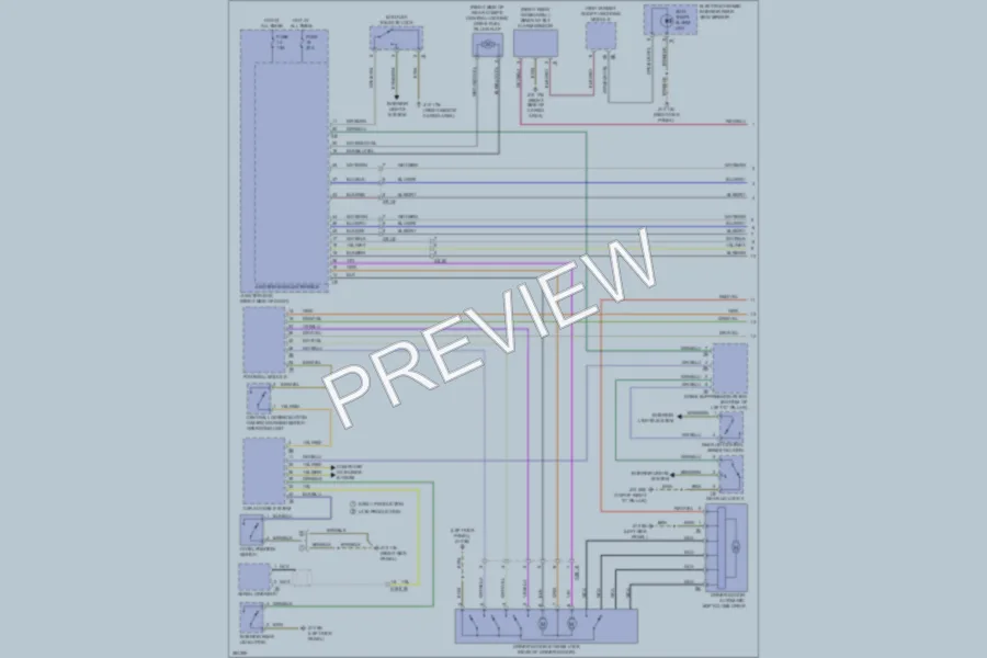 2012 BMW 535iGranTurismo Power Door Locks wiring diagram preview