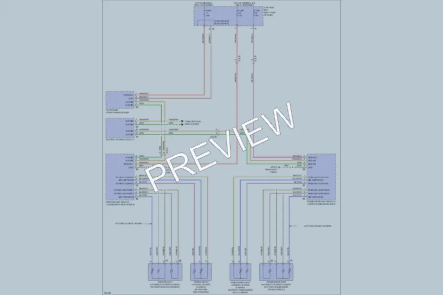 2012 BMW 550i Power Seats wiring diagram preview